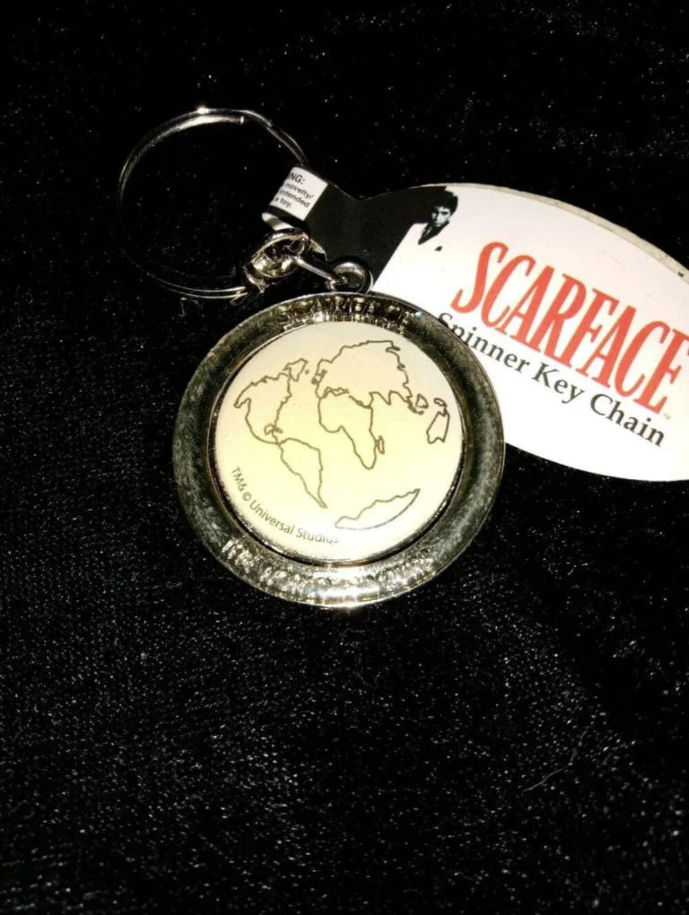 Brand New Scarface The World Is Yours Spinner Keychain